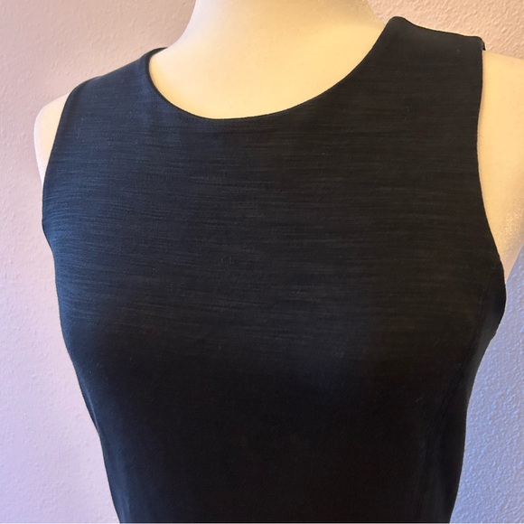 NWOT Madewell black cotton blend fit and flare shift dress size S office classic - Picture 2 of 12